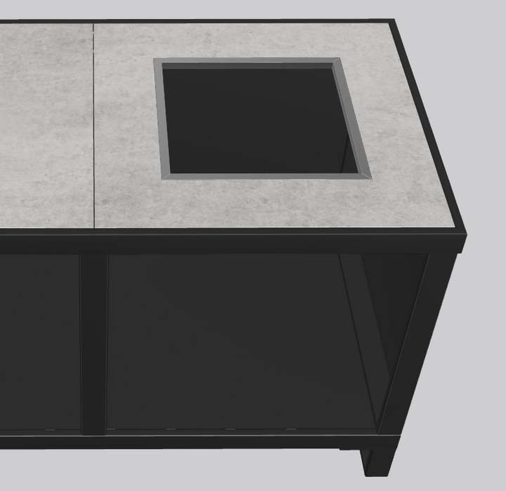 One-Q Eingangssystem Links Dekton
