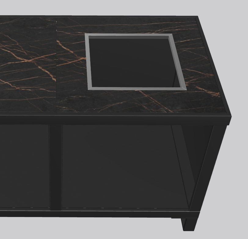 One-Q Eingangssystem Links Dekton